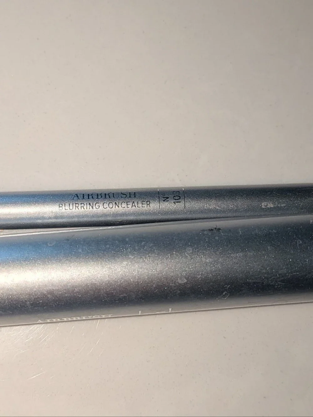 Silver Powder & Blending Makeup Brush Set - Set